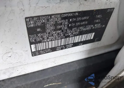 2020 Toyota Rav4 Hybrid Xse from USA, damaged, VIN JTMEWRFV9LD540102